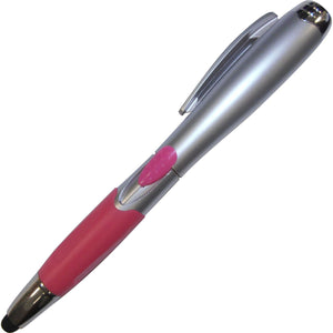 Eclipse Soft Stylus Pen with LED Light CM1100 - Silver