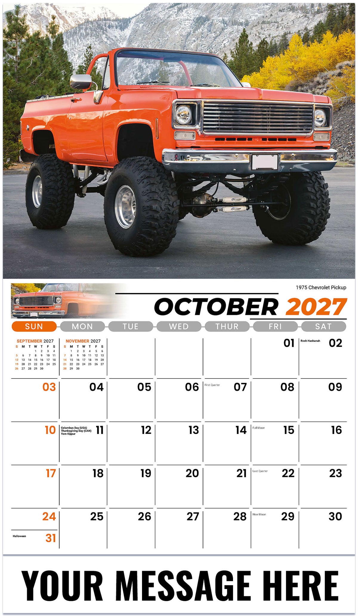 Pumped-Up Pickups - 2027 Promotional Calendar