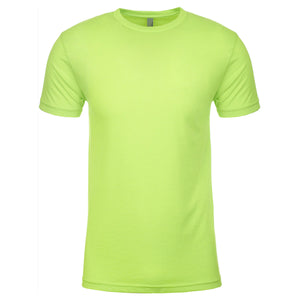 Next Level Unisex CVC Crewneck T-Shirt - Neon Hthr Green