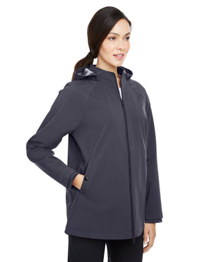 North End Ladies' City Hybrid Soft Shell Hooded Jacket