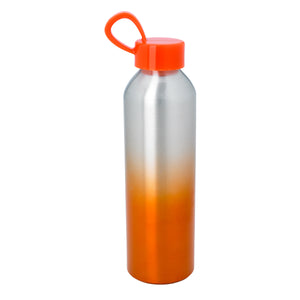 21 Oz. Aluminum Chroma Bottle - Silver With Orange