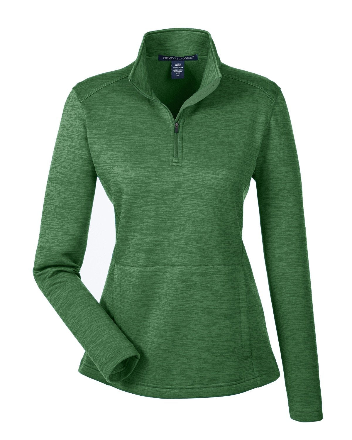 Devon & Jones Ladies' Newbury Mélange Fleece Quarter-Zip