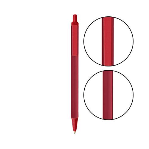 Metallic Red BIC® Clic Stic® Pen - Metallic Red With Red