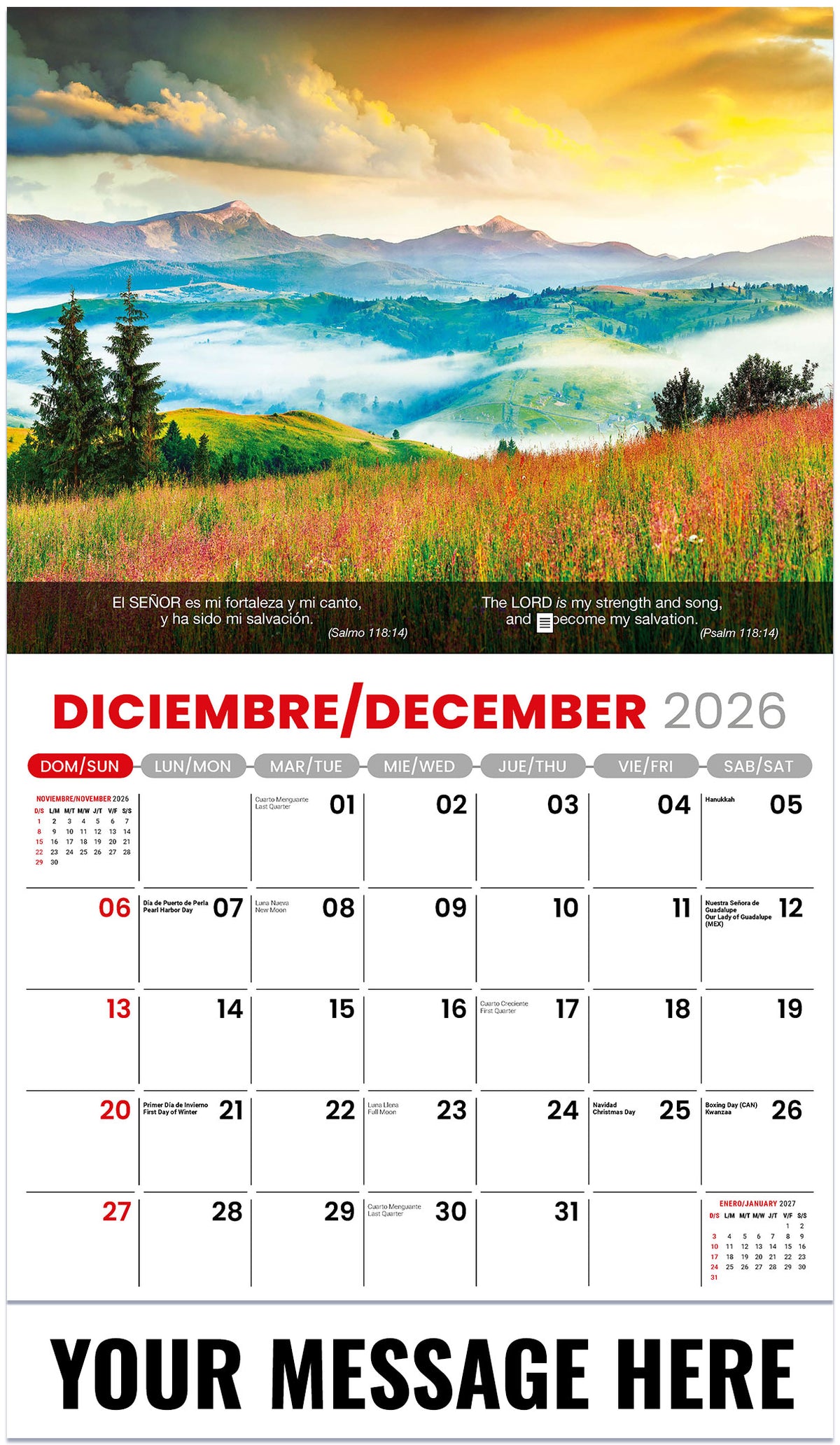 Faith Passages (Bilingual) - 2027 Promotional Calendar