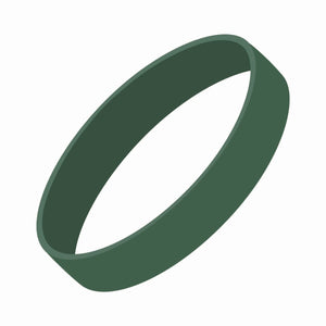 Silicone Wrist Bands - Embossed - CM2050_EMB - Hunter Green