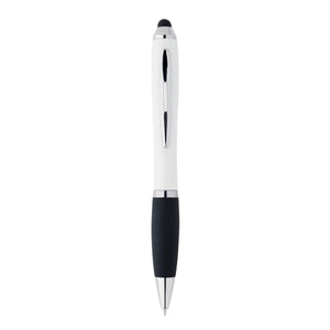 Satin Stylus Pen - White With Black