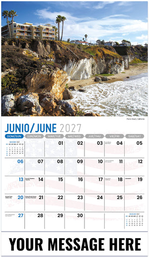 Scenes of America (Bilingual) - 2027 Promotional Calendar