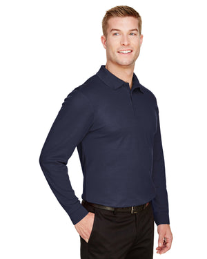 Devon & Jones CrownLux Performance® Tall Plaited Long Sleeve Polo