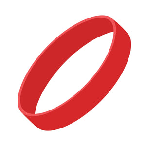 Silicone Wrist Bands - Debossed with Color CM2050_DC -