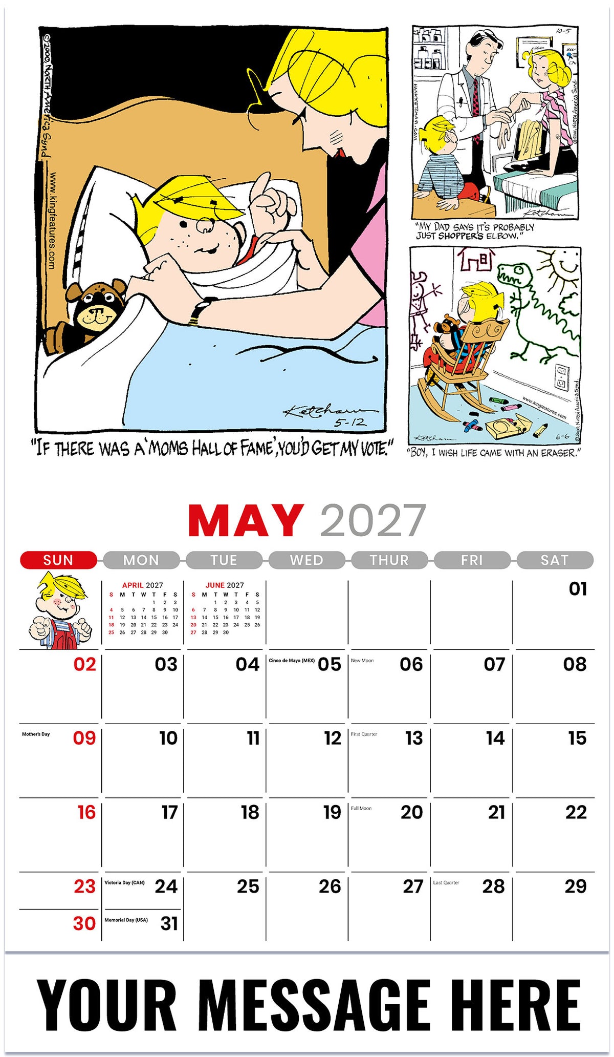 Dennis The Menace - 2027 Promotional Calendar
