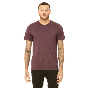 Bella + Canvas Unisex Heather CVC T-Shirt - Heather Maroon