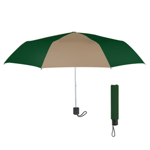 42" Arc Budget Telescopic Umbrella HT_4130 - Tan With Forest Green