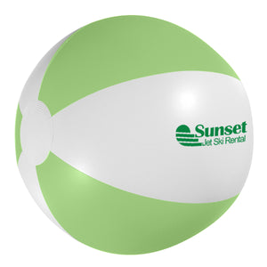 16" Beach Ball - HT_750 - White with Green