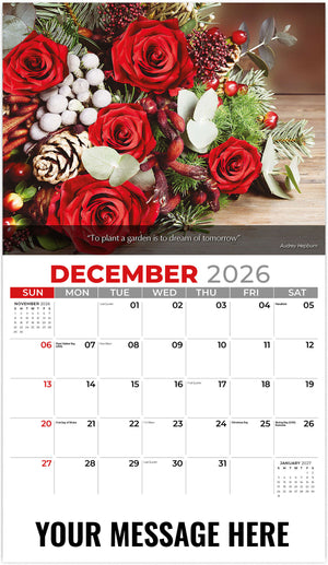 Flowers and Gardens - 2026 Promotional Calendar