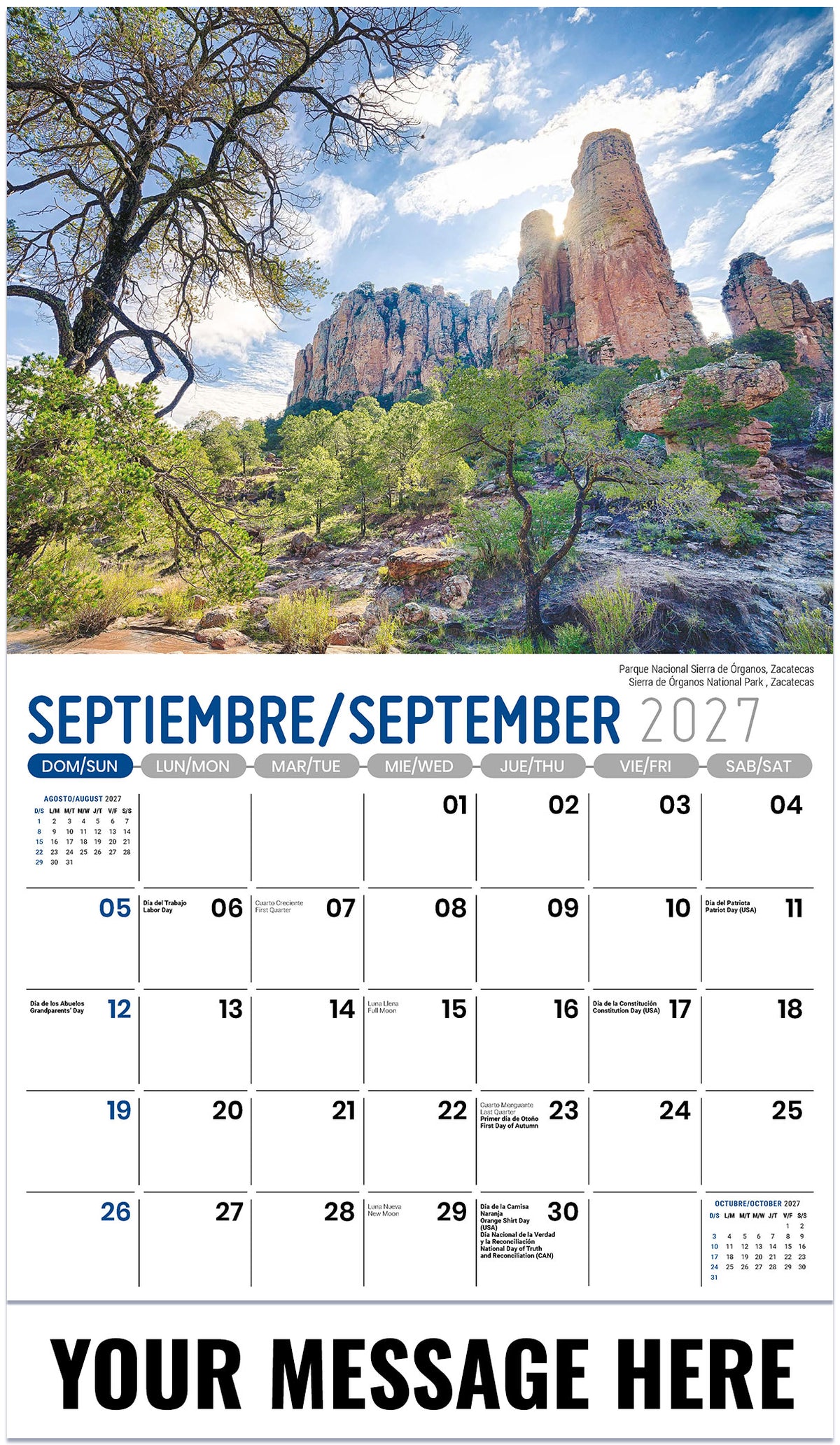 Scenes of Mexico (Bilingual) - 2027 Promotional Calendar