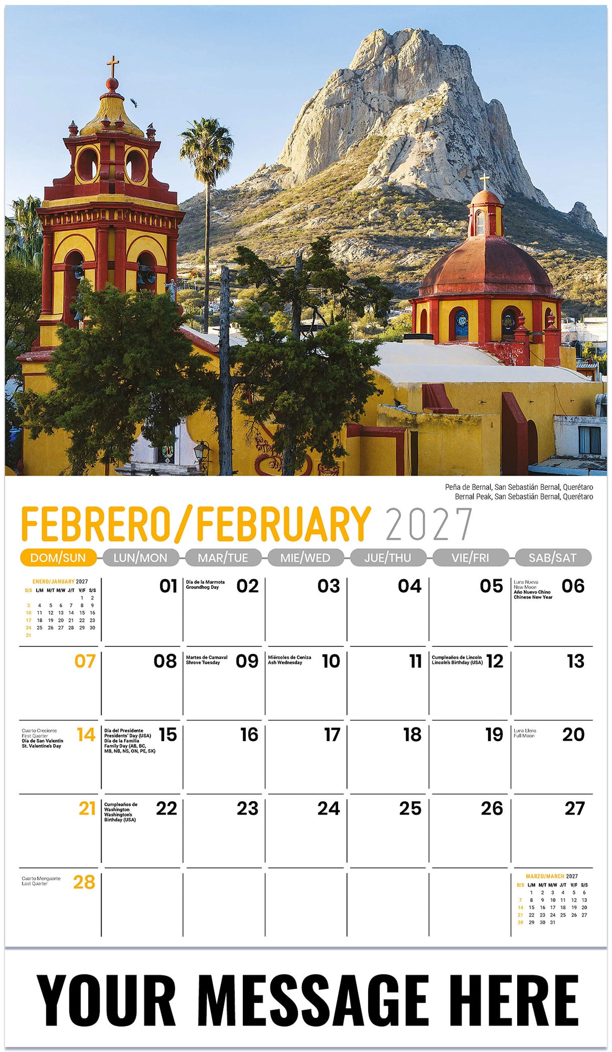 Scenes of Mexico (Bilingual) - 2027 Promotional Calendar