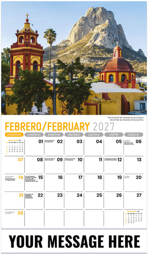 Scenes of Mexico (Bilingual) - 2027 Promotional Calendar