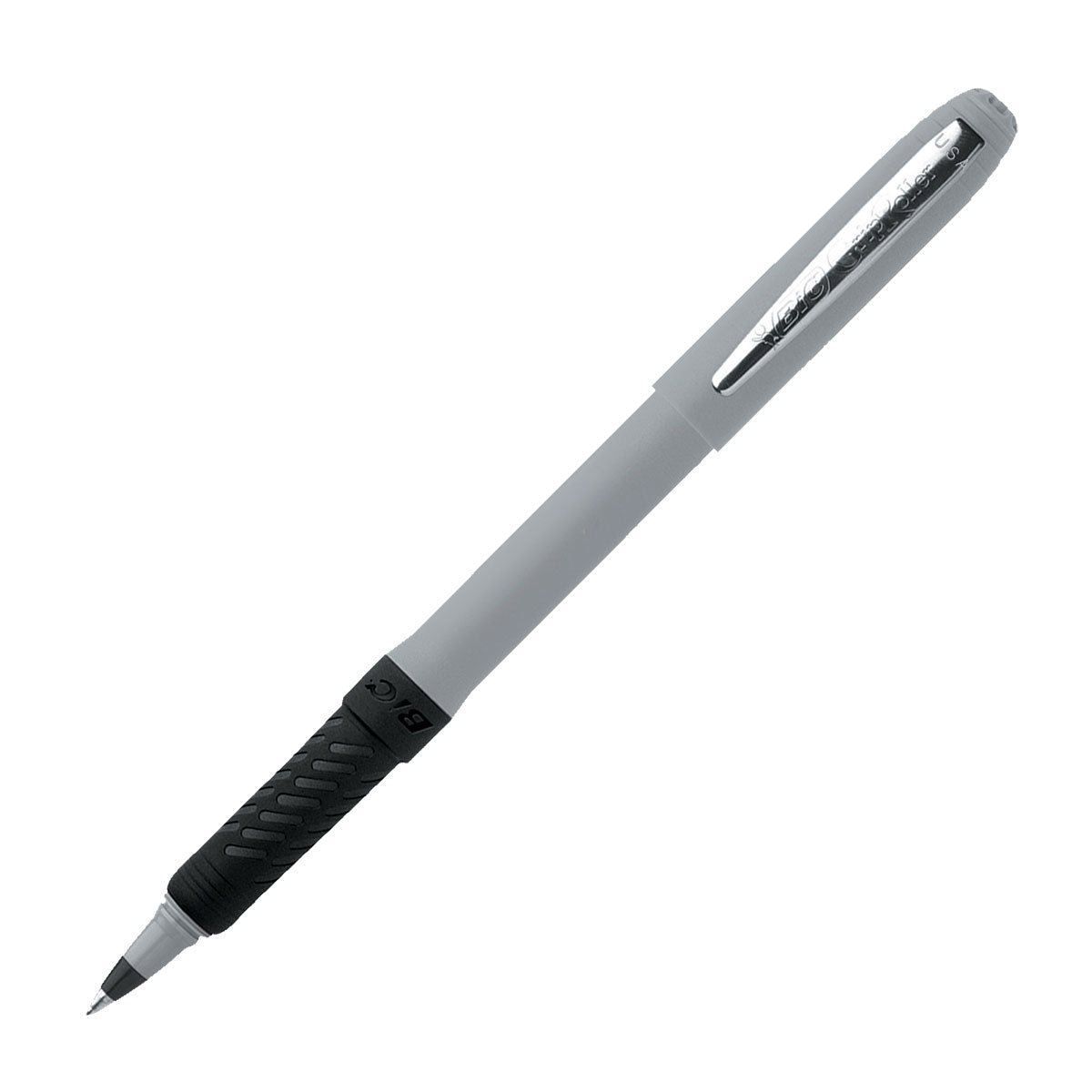 BIC® Grip Roller Pen - Black With Light Gray