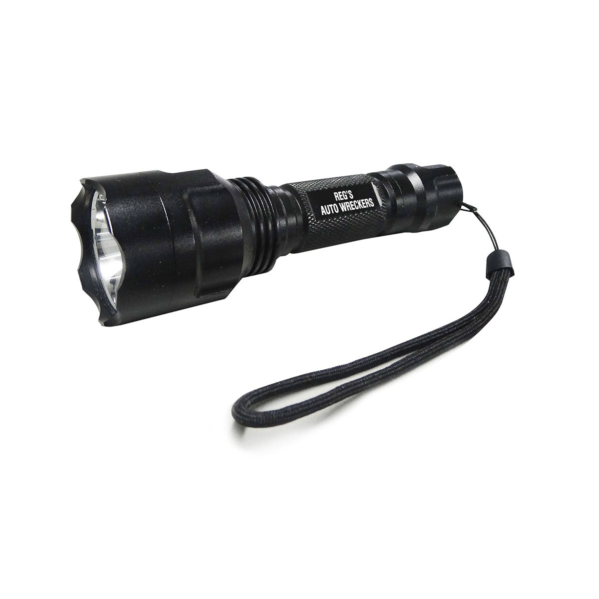 Flashlight With Charger - Black
