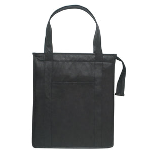 Non-Woven Insulated Shopper Tote Bag - HT_3037 - Black