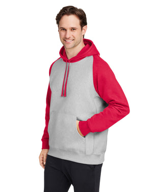 Team 365 Unisex Zone HydroSport™ Heavyweight Colourblock Hooded Sweatshirt