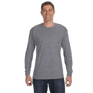 Gildan Adult Heavy Cotton™ Long-Sleeve T-Shirt - Graphite Heather