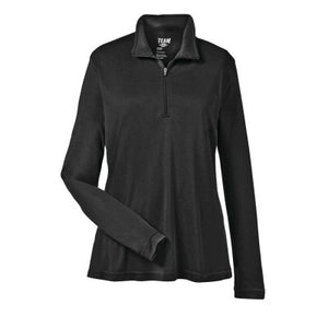 Ladies Team 365 Zone Performance Quarter-Zip - TT31W - Black