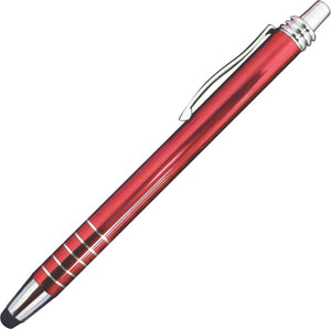 Civic Aluminum Coil Soft Stylus Pen - CM1104 - Red