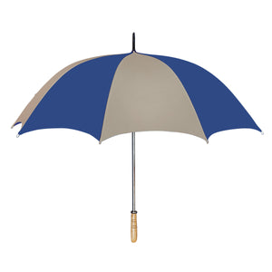 60" Arc Golf Umbrella - Khaki With Nav