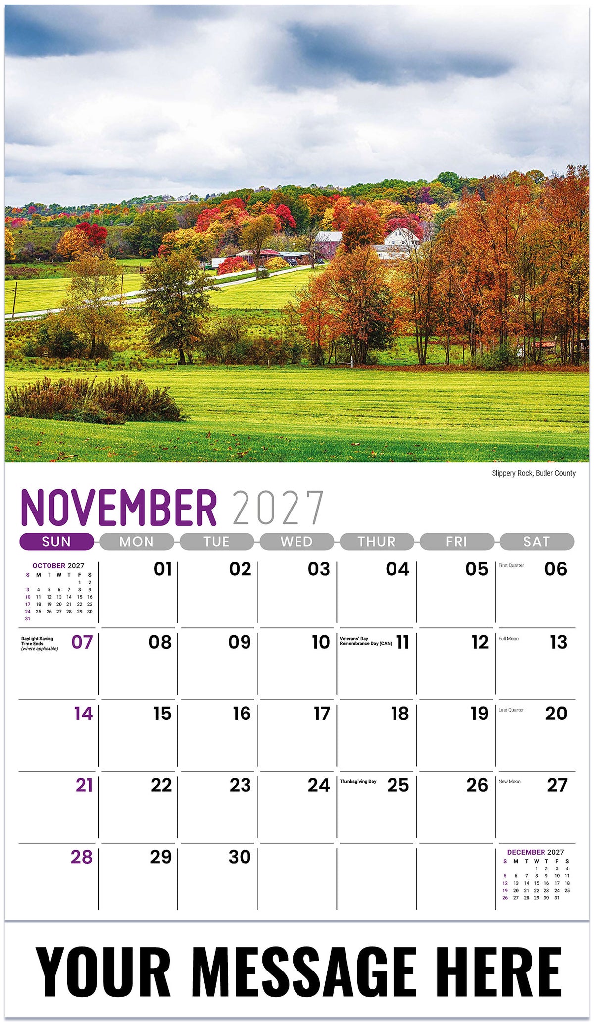 Scenes of Pennsylvania - 2027 Promotional Calendar