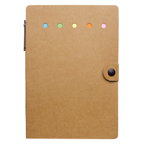 Large Snap Notebook With Desk Essentials - Natural