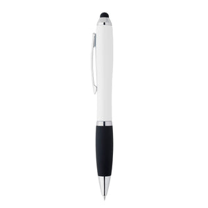 Satin Stylus Pen - White With Black