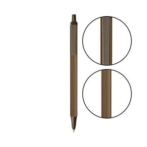 Metallic Sand BIC® Clic Stic® Pen - Metallic Sand With Espresso