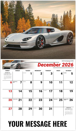 Exotic Cars - 2026 Promotional Calendar