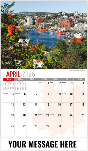 Scenes of Canada - 2026 Promotional Calendar