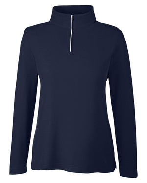 Core365 Ladies' Fusion ChromaSoft™ Pique Quarter-Zip