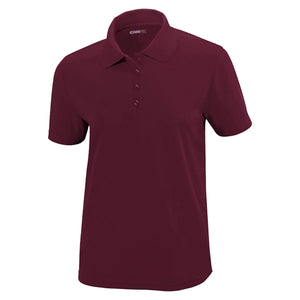 Core365 Origin Pique Polo - Ladies - Burgundy