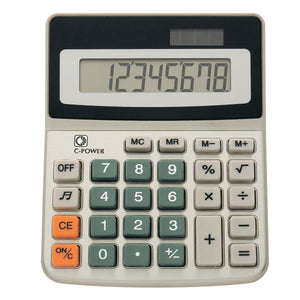 Dual Power Calculator - Silver With Black