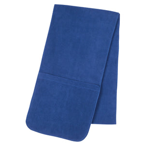 Fleece Scarf With Pockets - Royal Blue