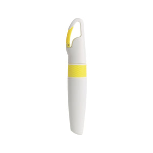 Carabiner Highlighter - White With Yellow