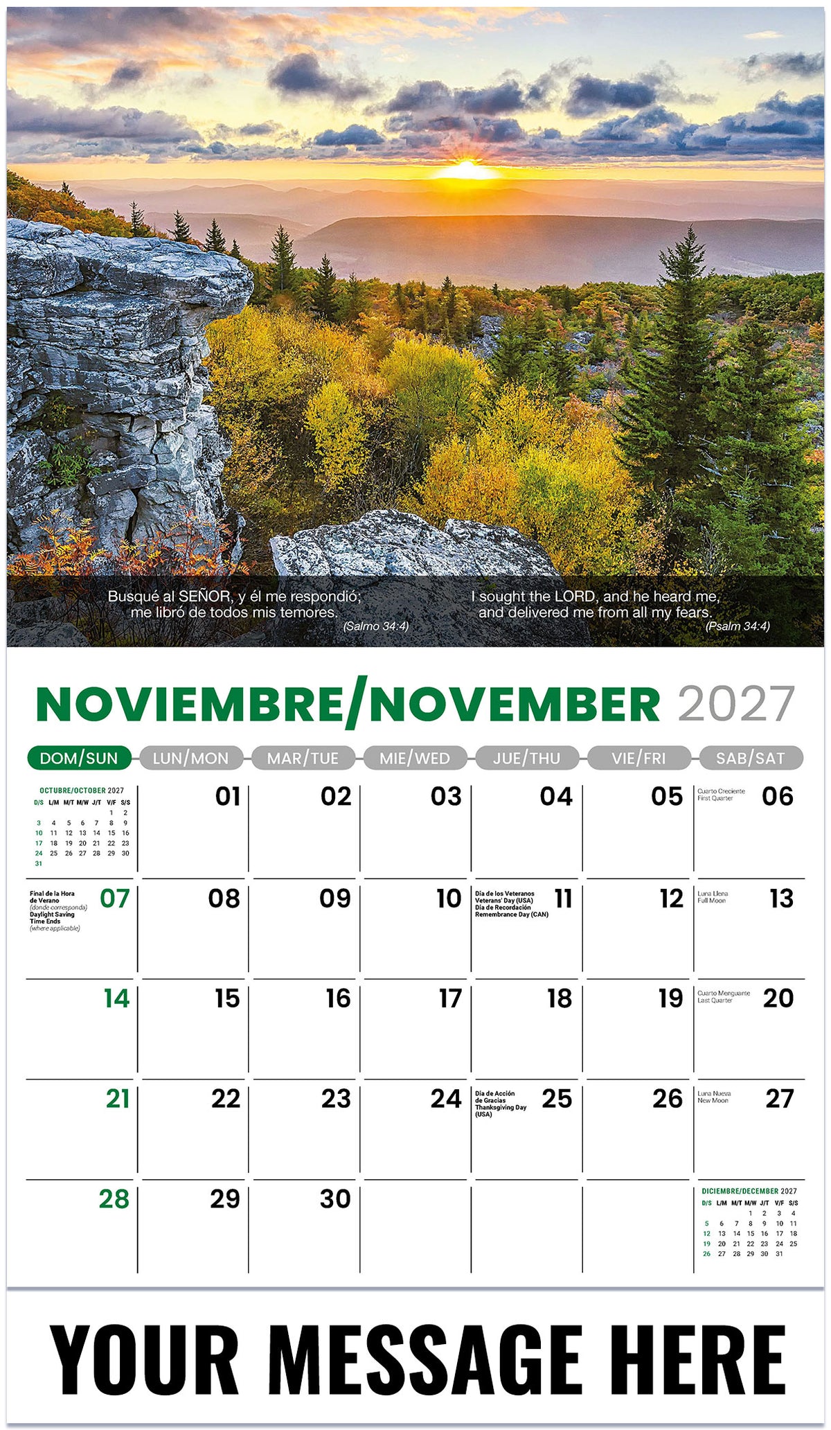 Faith Passages (Bilingual) - 2027 Promotional Calendar