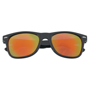 Mirrored Malibu Sunglasses - Black With Red