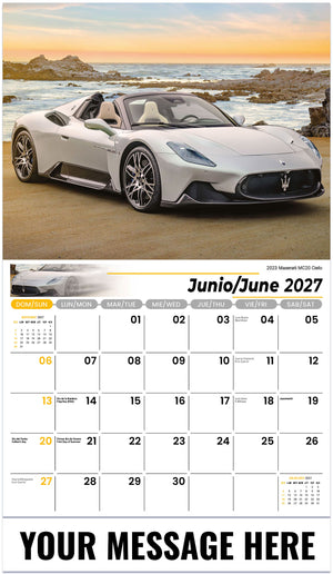 Exotic Cars (Bilingual) - 2027 Promotional Calendar