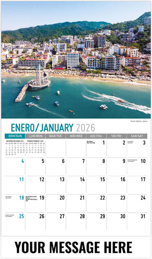 Scenes of Mexico (Bilingual) - 2026 Promotional Calendar