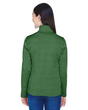 Devon & Jones Ladies' Newbury Mélange Fleece Quarter-Zip