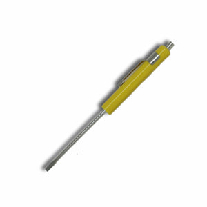 Plane Slot Screwdriver with Magnetic Post - Yellow