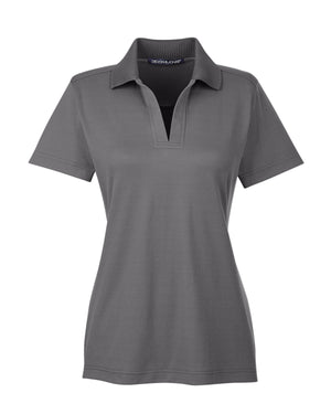 CrownLux Performance™ Ladies' Plaited Polo - Graphite