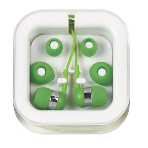 Ear Buds With Microphone - Lime