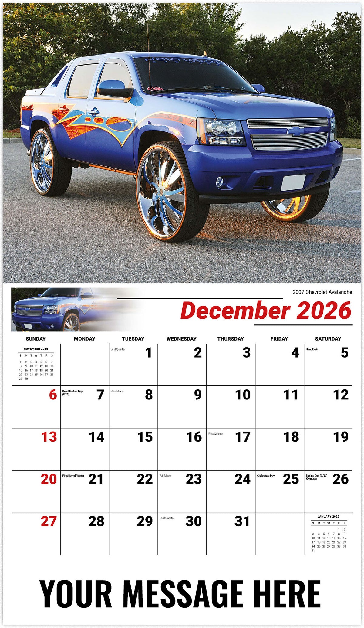 Pumped-Up Pickups - 2026 Promotional Calendar
