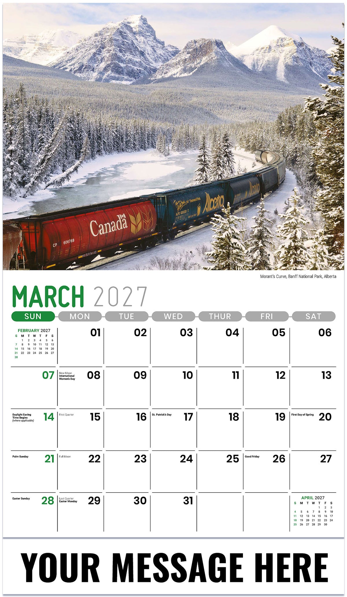 Scenes of Western Canada - 2027 Promotional Calendar
